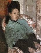 Edgar Degas Portrait of Elena Carafa Sweden oil painting reproduction